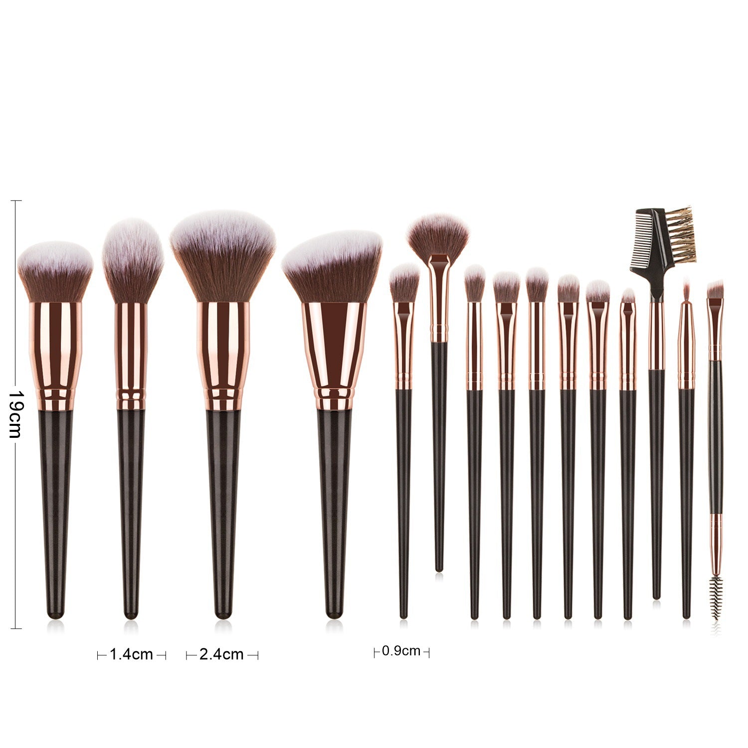 5PCS Ceramic Rhinestone Make Up Brush Set CR0016