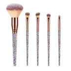 5PCS Ceramic Rhinestone Make Up Brush Set CR0016