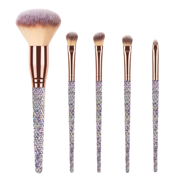 5PCS Ceramic Rhinestone Make Up Brush Set CR0016