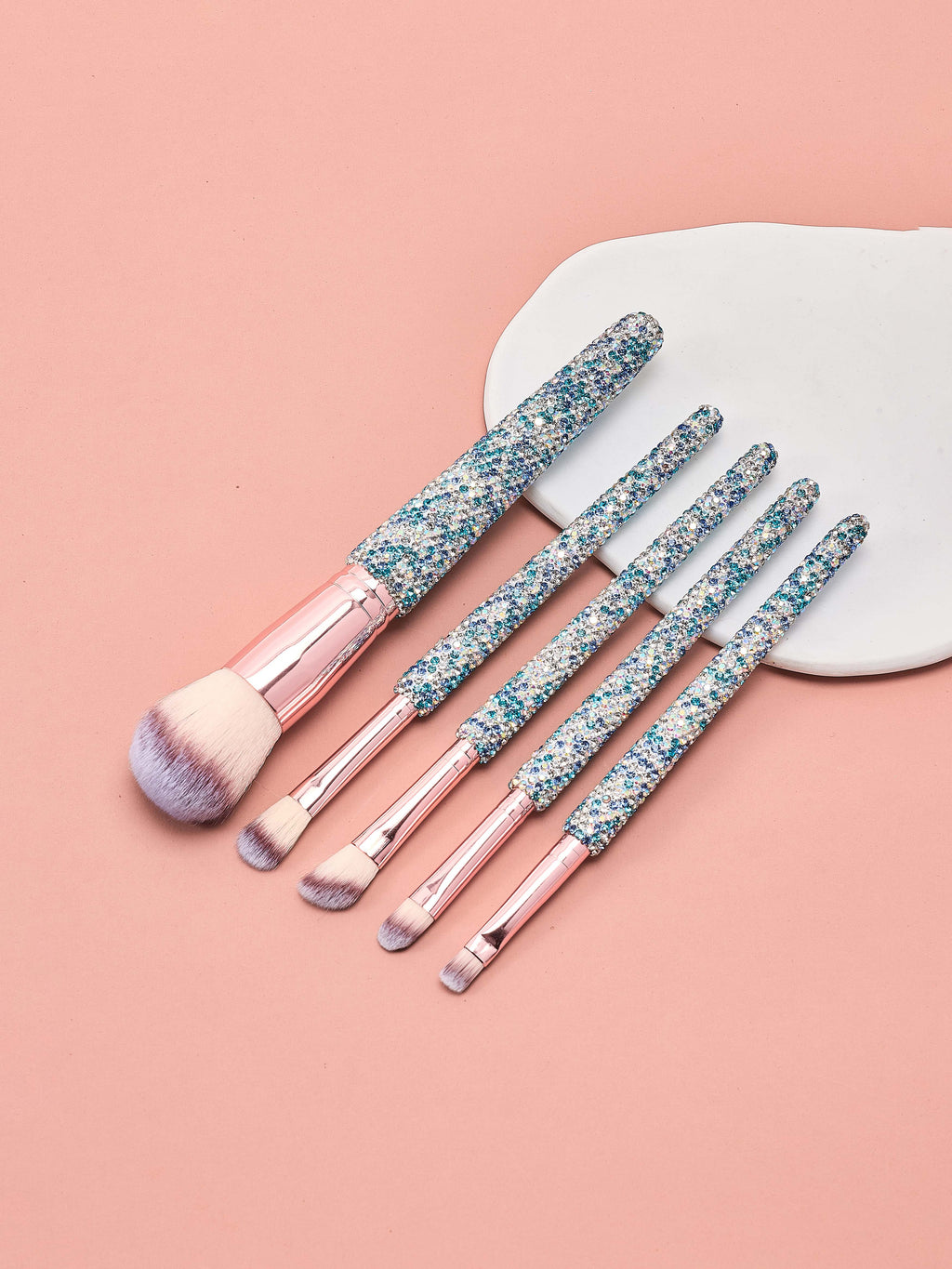 5-Piece Ceramic Rhinestone Makeup Brush Set CR0016 - view 7