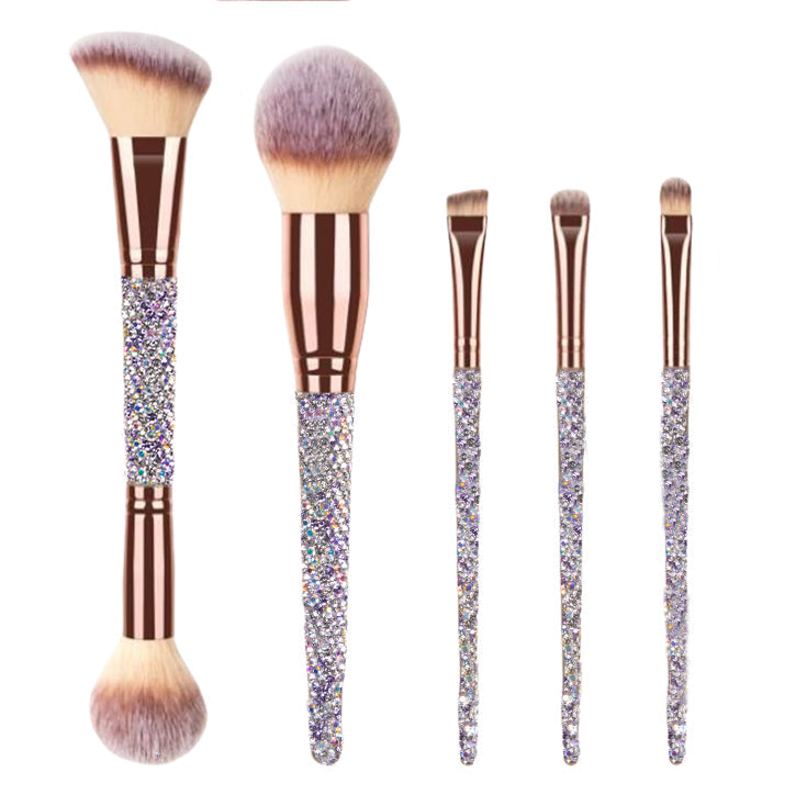 5PCS Ceramic Rhinestone Make Up Brush Set CR0017