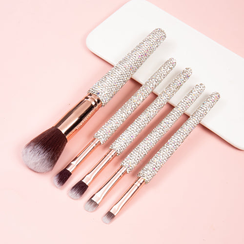 5PCS Ceramic Rhinestone Make Up Brush Set CR0019