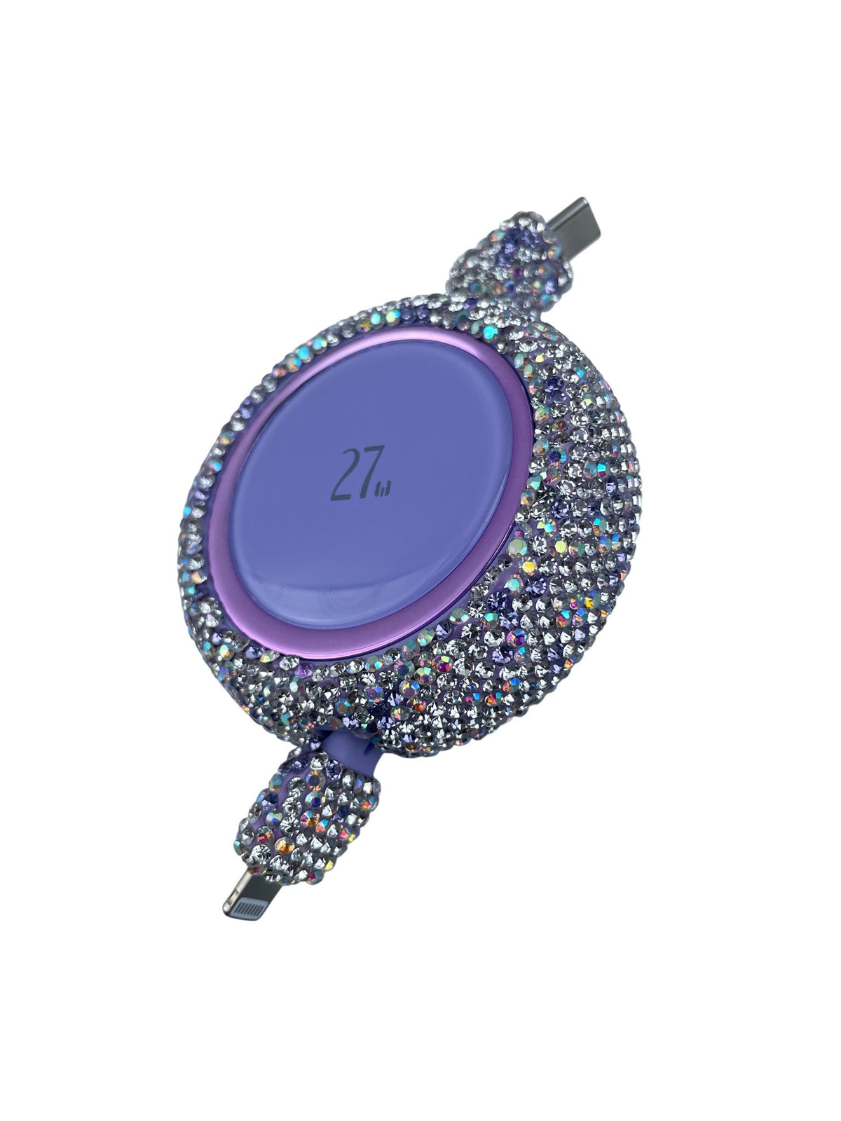 Ceramic Rhinestone Retractable Charger Type C to Lightening CR0023 - 27W