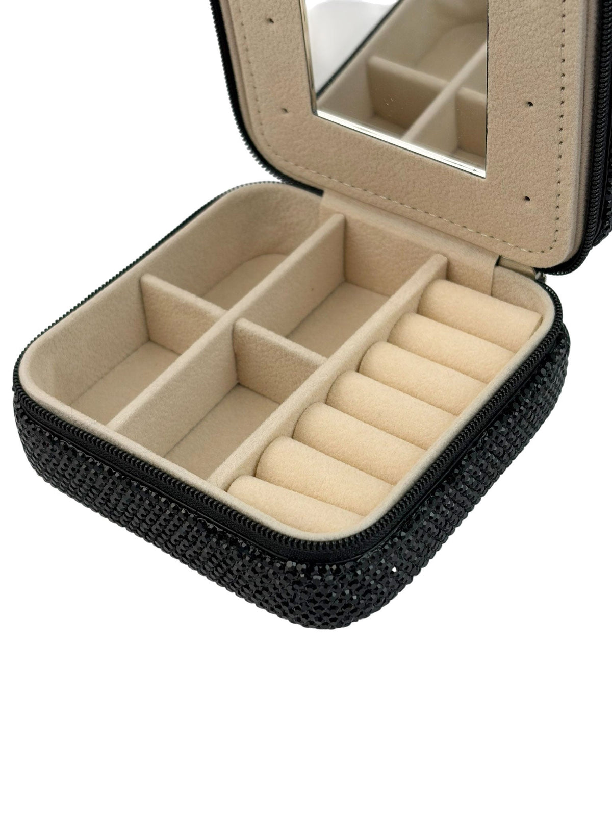 Ceramic Rhinestone Travel Jewelry Box CR0025 - view 9