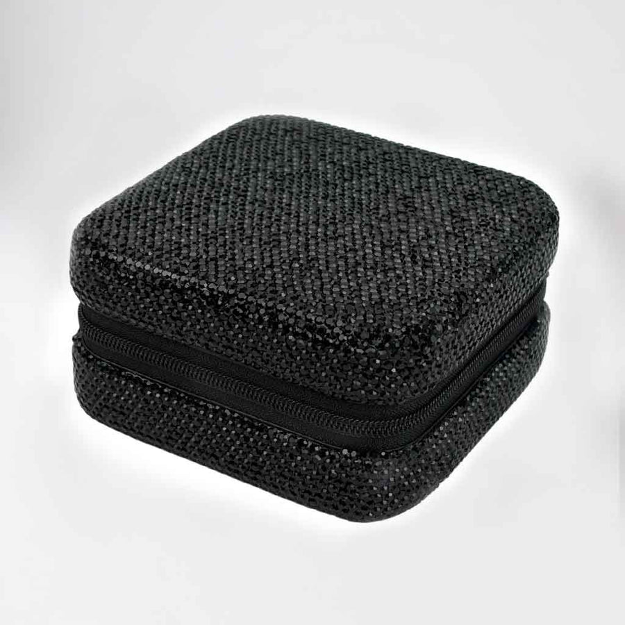 Ceramic Rhinestone Travel Jewelry Box CR0025