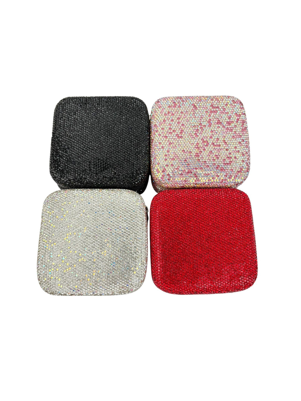 Ceramic Rhinestone Traveling Jewelry Box CR0025