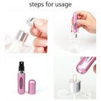 Travel Perfume Refill Ceramic Rhinestone Bottle CR0029