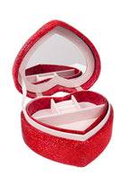 Ceramic Rhinestone Heart Jewelry Box CR0031