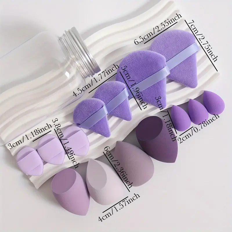Ceramic Rhinestone 15 PCS Make Up Sponge Set CR0036