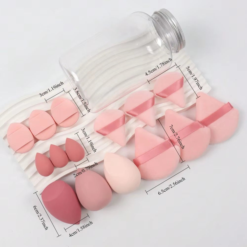 Ceramic Rhinestone 15 PCS Make Up Sponge Set CR0036