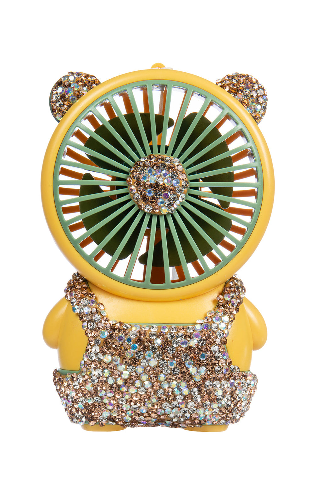 Ceramic Rhinestone Bear Fan CR0056
