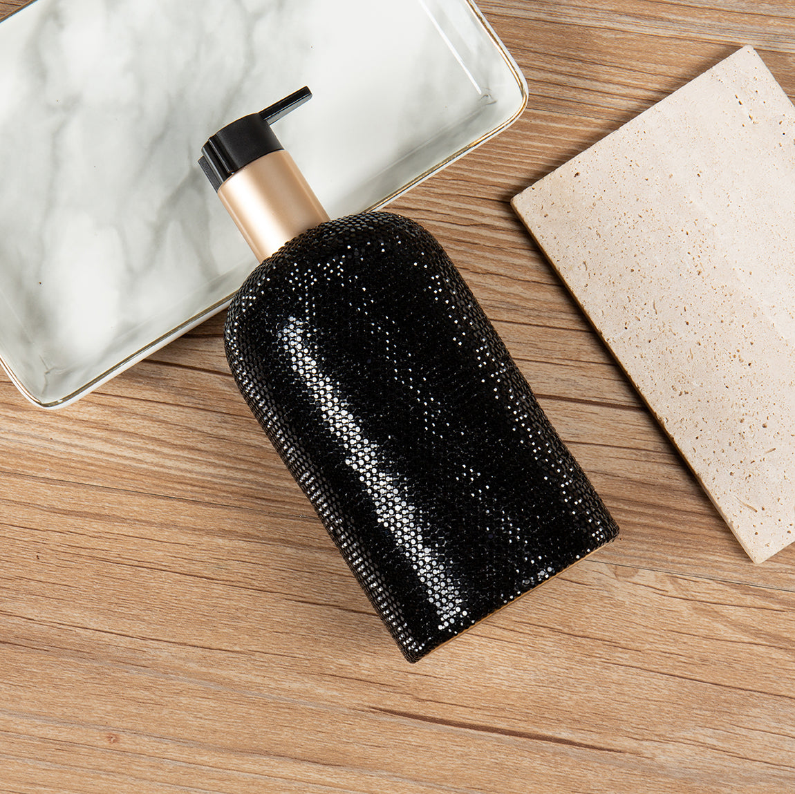 Ceramic Rhinestone Liquid Soap Dispenser CR0060