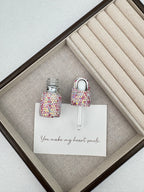 5 mL Ceramic Rhinestone Perfume Bottle CR0083 - product image