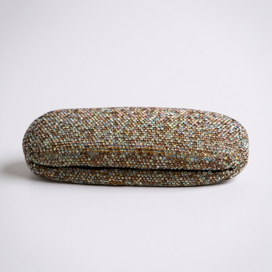 Ceramic Rhinestone Glasses Box CR0096