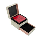 Ceramic Rhinestone Square Jewelry Box CR0100