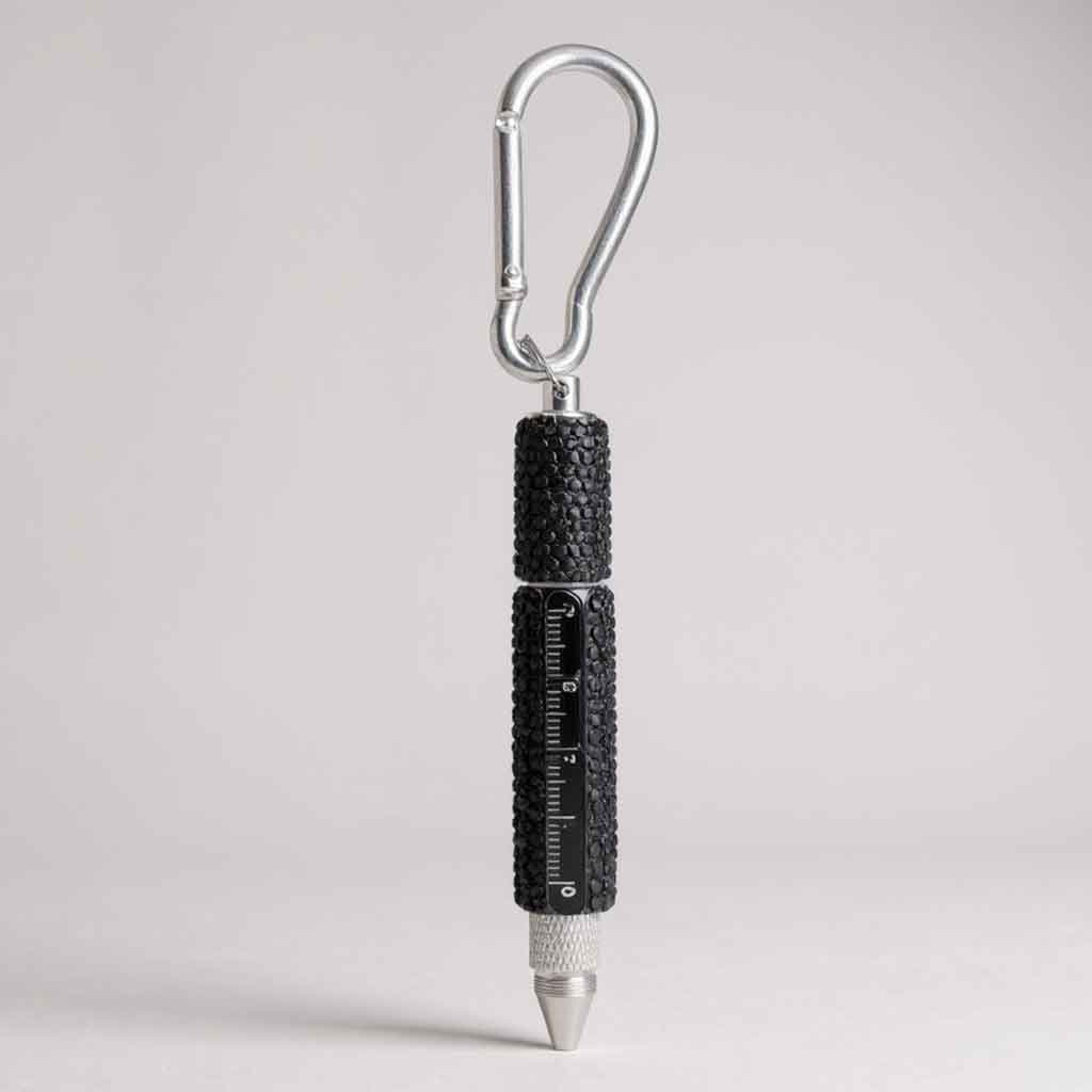 Multi Functional Pen Stylus and Tools Ceramic Rhinestones Keychain CR0113