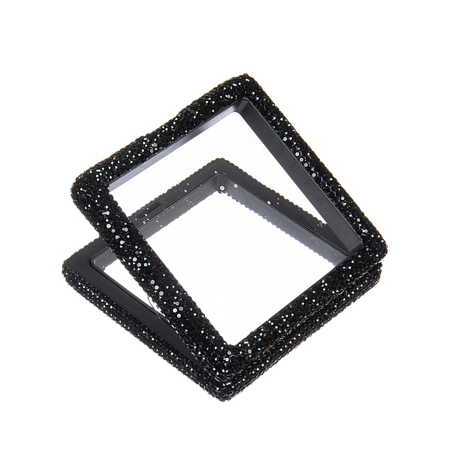 Square Ceramic Rhinestone Jewelry Box CR0130