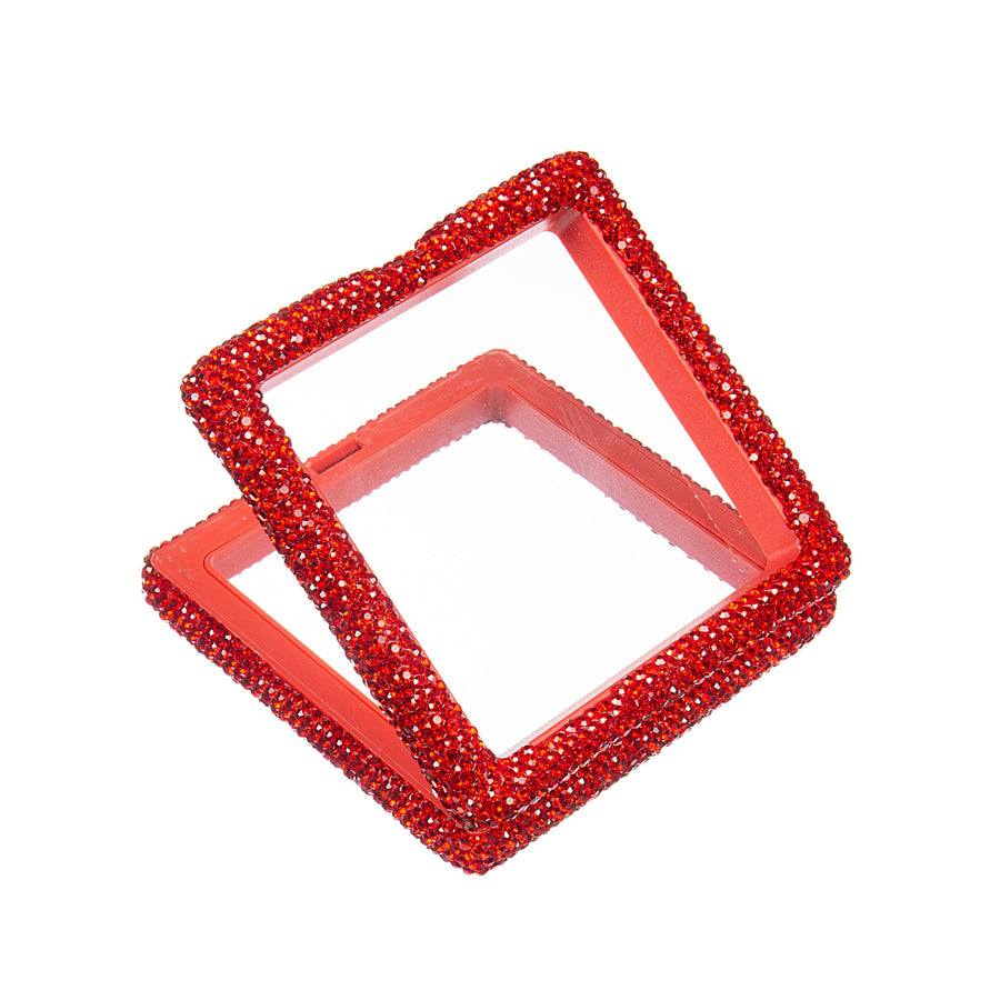 Square Ceramic Rhinestone Jewelry Box CR0130
