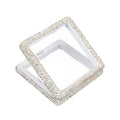 Square Ceramic Rhinestone Jewelry Box CR0130 - view 4