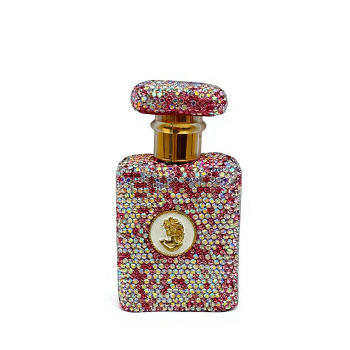 30 mL Ceramic Rhinestone Perfume Bottle CR0132 - Pink