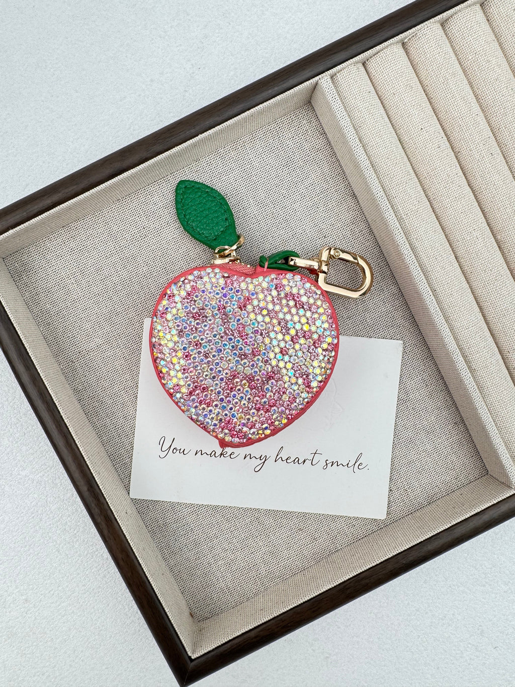 Strawberry Rhinestone Keychain CR0152