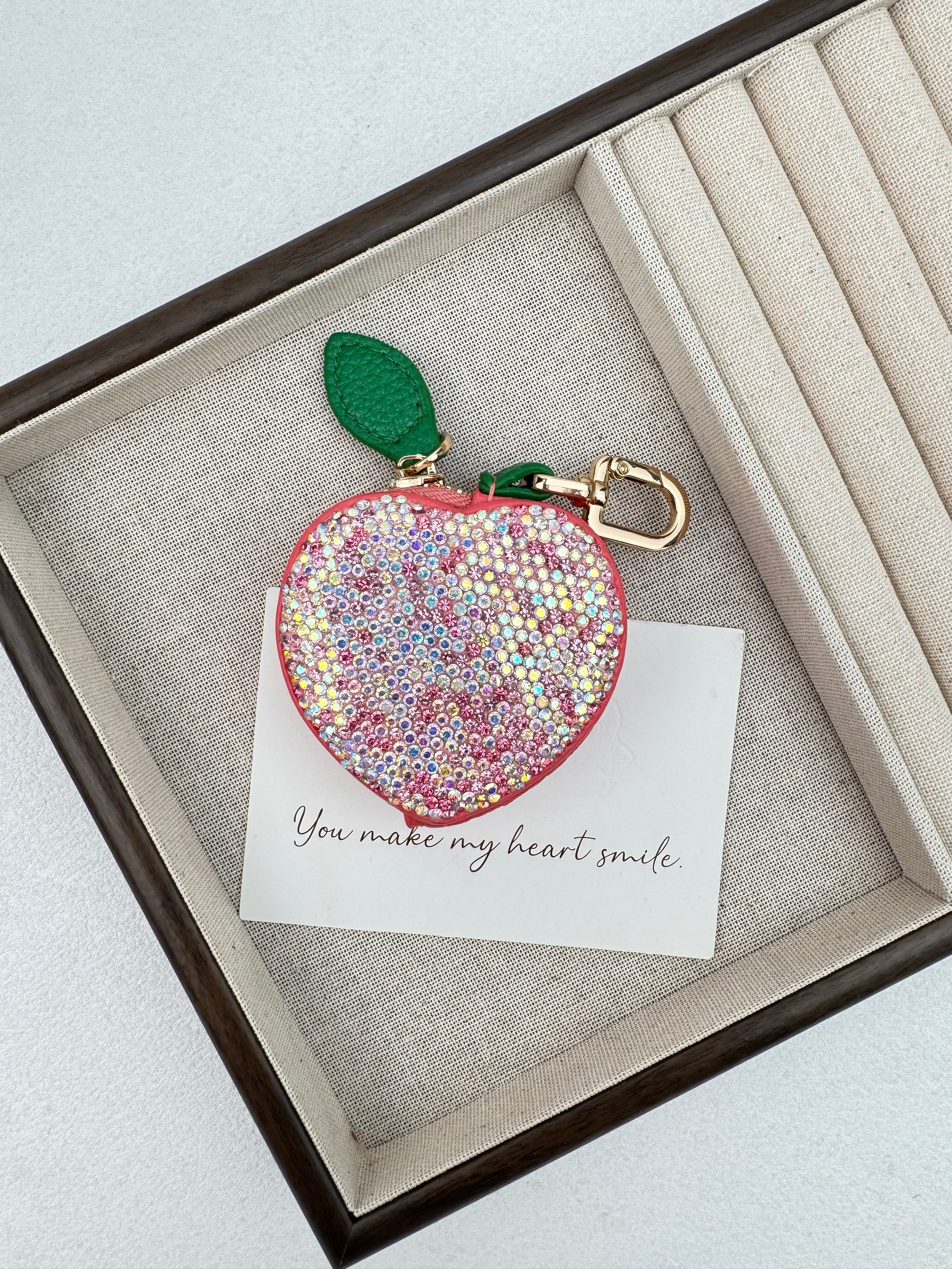 Strawberry Rhinestone Keychain CR0152