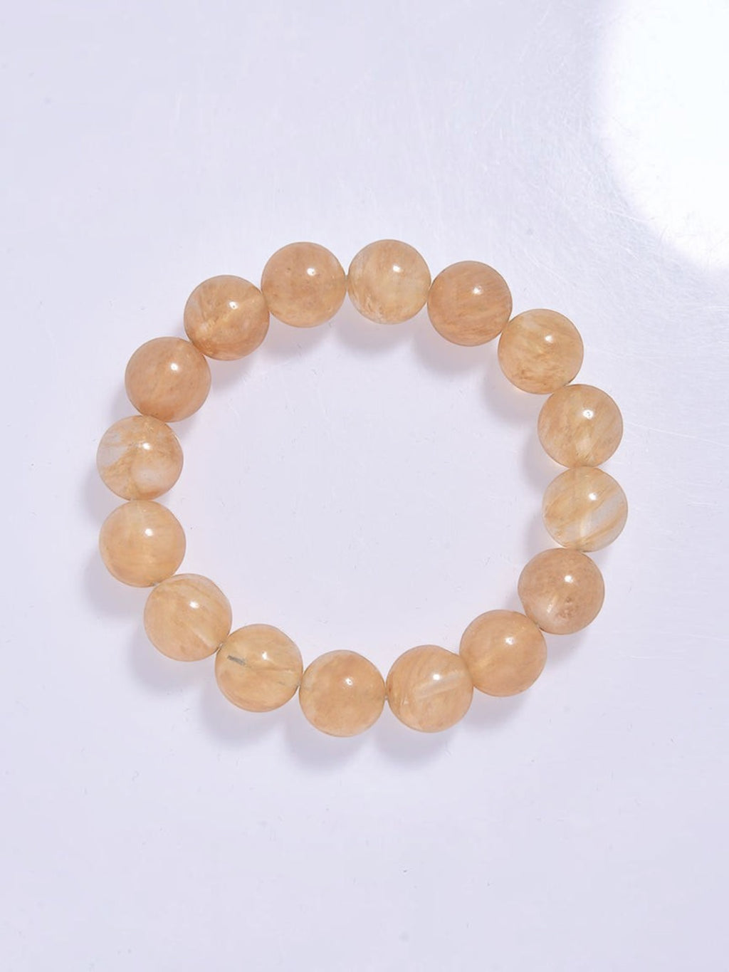 Citrine Quartz  Stone Stretch Bracelet B1981-10MM