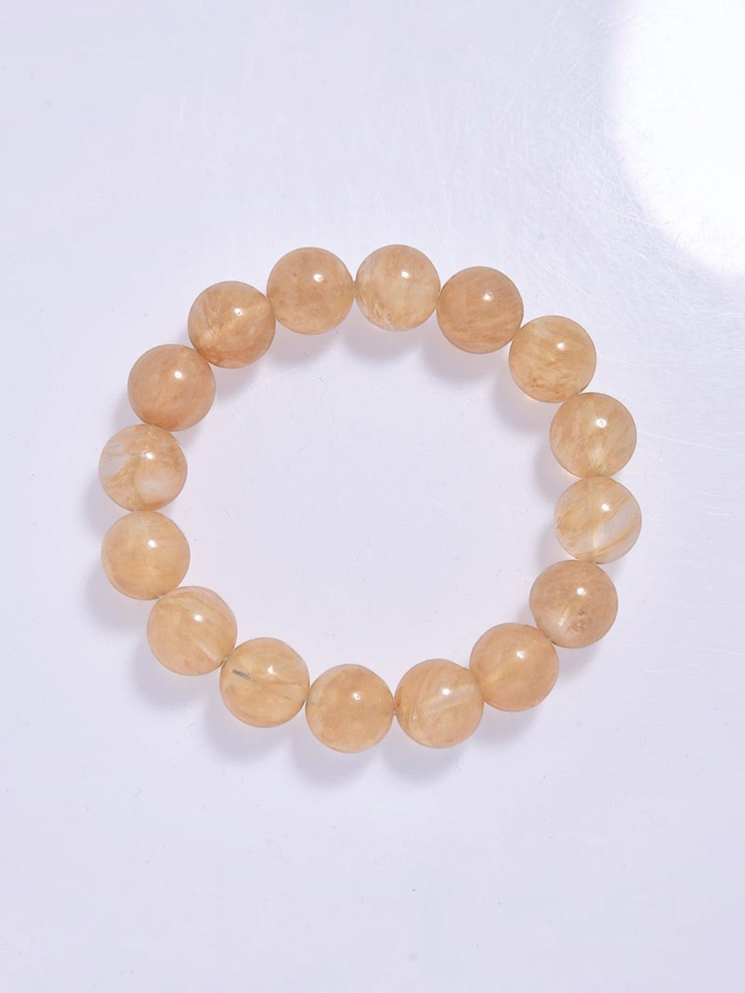 Citrine Quartz  Stone Stretch Bracelet B1981-10MM
