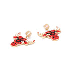 Bullhead Pearl Alloy Earrings E4725