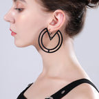 Torus Geometry Acrylic Earrings E4786