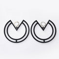 Torus Geometry Acrylic Earrings E4786