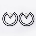 Torus Geometry Acrylic Earrings E4786