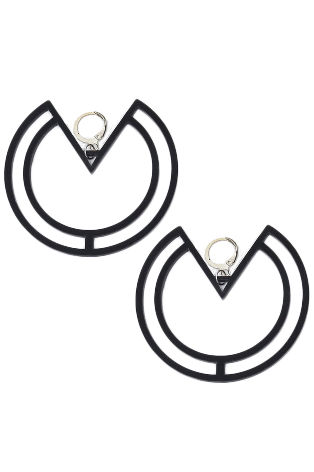Torus Geometry Acrylic Earrings E4786