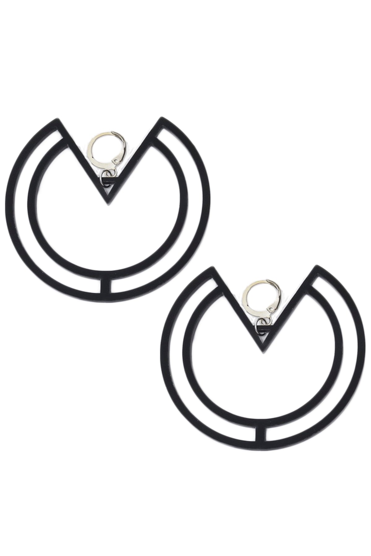 Torus Geometry Acrylic Earrings E4786