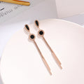 Roman Numerals Stainless Steel Tassel Earrings E4803