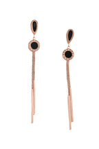 Roman Numerals Stainless Steel Tassel Earrings E4803