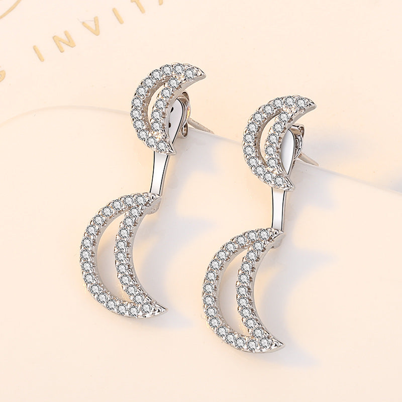 Moon Zircon Earrings E4828