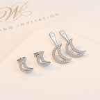 Moon Zircon Earrings E4828