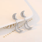 Moon Zircon Earrings E4828