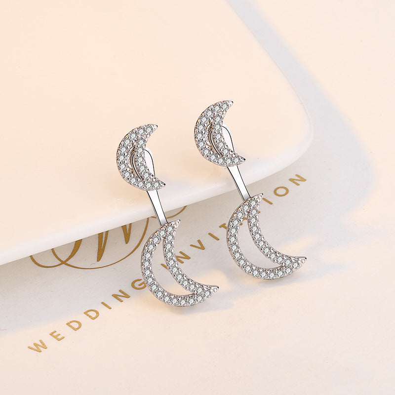 Moon Zircon Earrings E4828