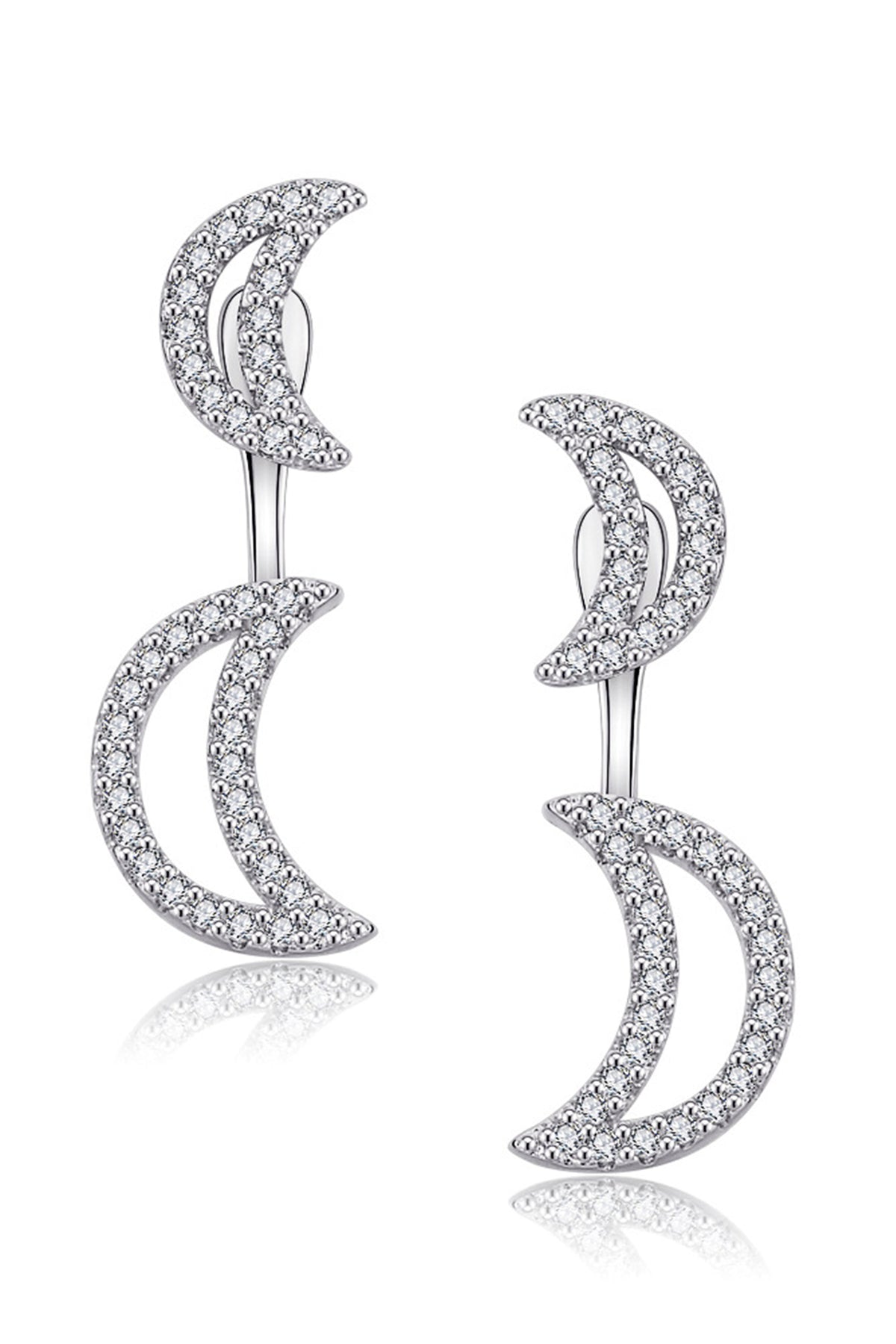 Moon Zircon Earrings E4828