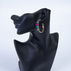 Rhinestone Hoop Earrings E4862