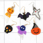 Ghost Seed Beads Earrings E4866
