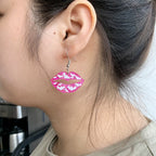 Lip Bat Acrylic Earrings E4890