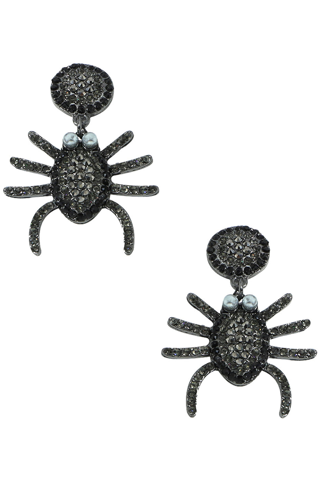 Spider Rhinestone Earrings E4971