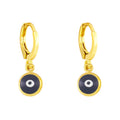 Evil Eye Bead Copper Earrings E5000