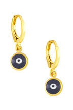 Evil Eye Bead Copper Earrings E5000
