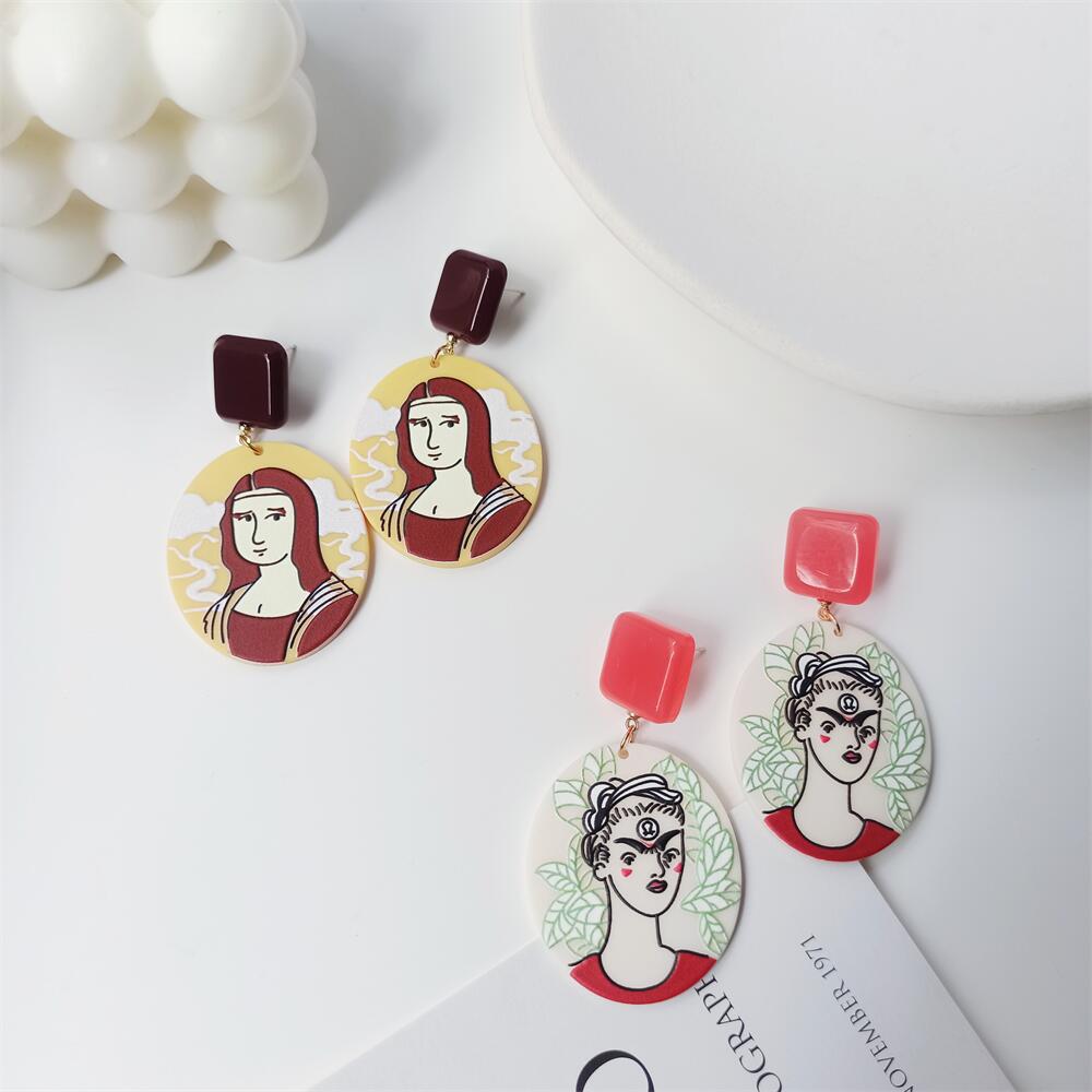 Frida Acrylic Earrings E5015