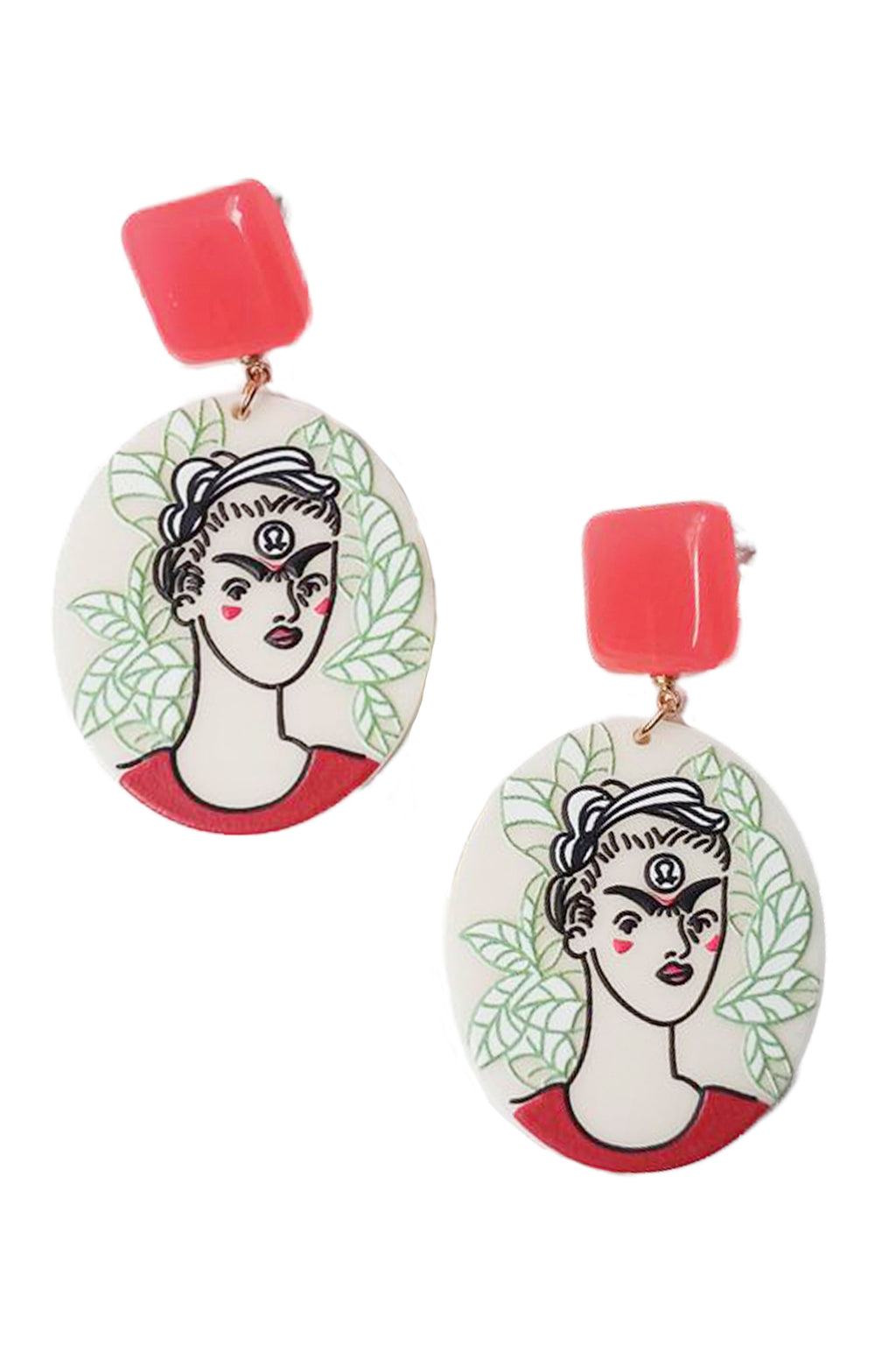 Frida Acrylic Earrings E5015