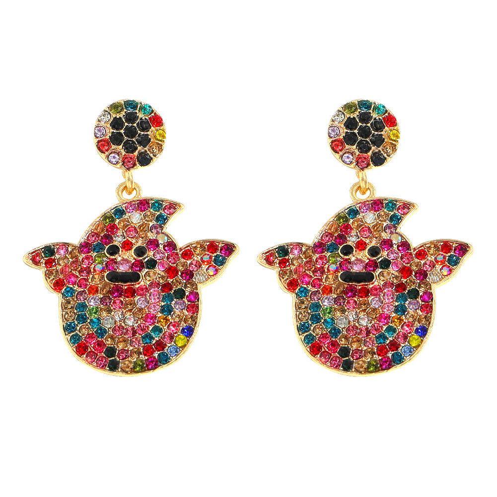 Ghost Rhinestone Earrings E5022